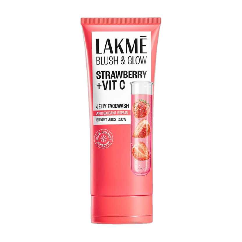 Lakmé Blush & Glow Strawberry + Vitamin C Jelly Face Wash(100 g)