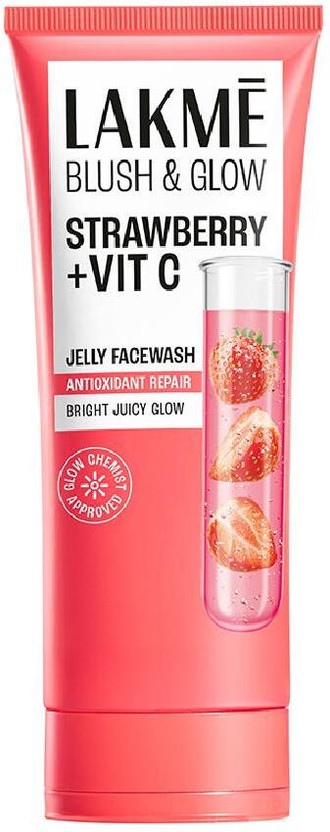 Lakmé Blush & Glow Strawberry + Vitamin C Jelly Face Wash(100 g)