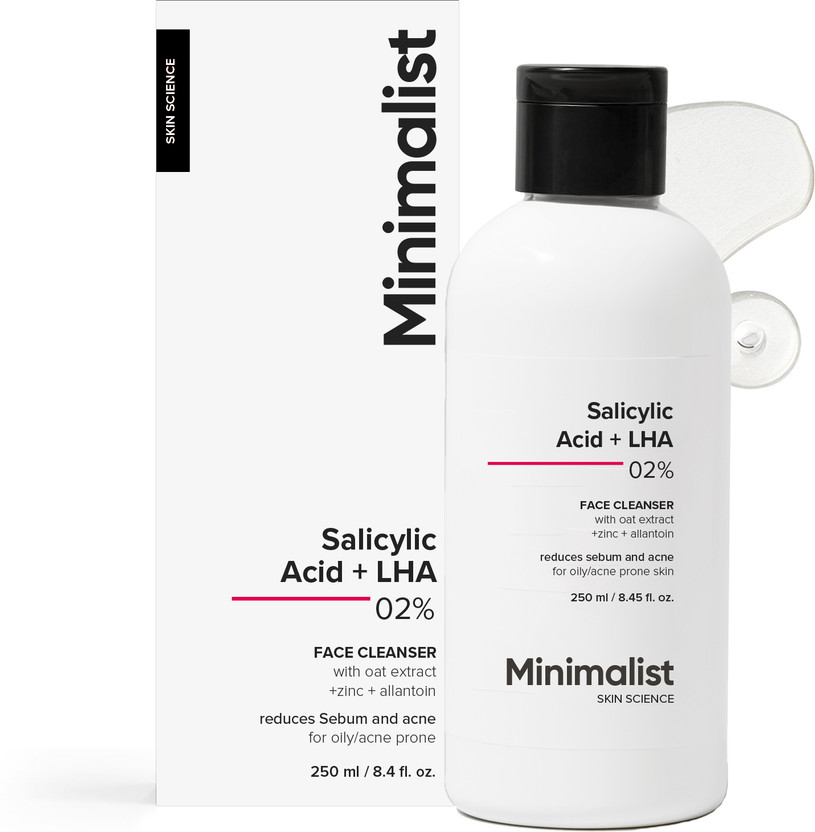 Minimalist 2% Salicylic Acid For Oily Skin | Sulphate Free, Anti Acne Face Wash(250 ml)