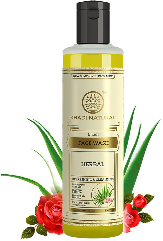 KHADI NATURAL Herbal  for Fresh Clean Skin Care Face Wash(210 ml)