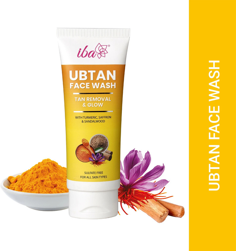 Iba Ubtan Facewash with Turmeric, Saffron & Sandalwood for Tan Removal & Glow For All Skin Types Face Wash(100 ml)