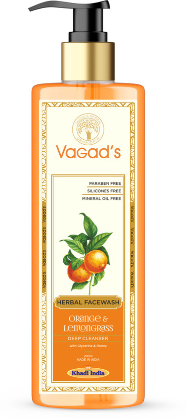 vagad's khadi Orange & Lemongrass Facewash Face Wash(200 ml)