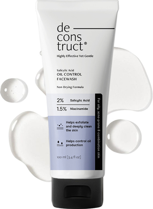 Deconstruct Salicylic Acid + Niacinamide  for Oil Control & Acne-Prone Skin Face Wash(100 ml)