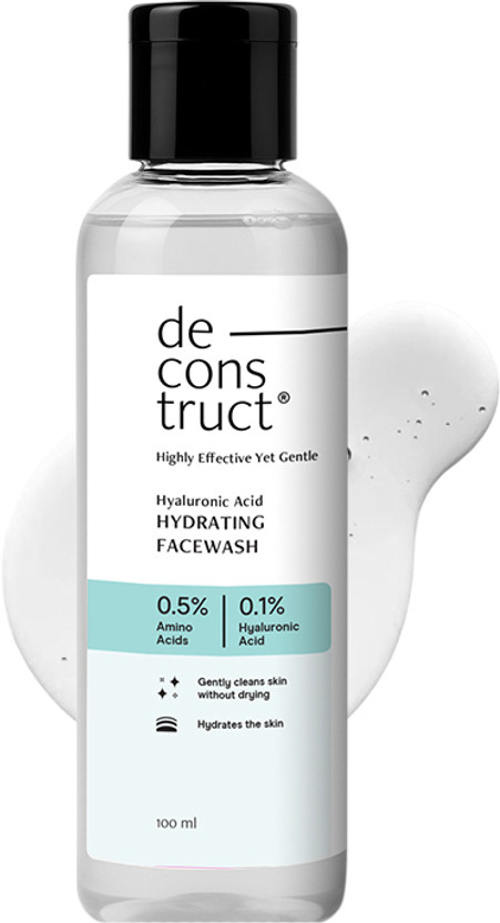 Deconstruct Deconstruct Hydrating Face wash 0.1% Hyaluronic Acid | Gently cleanses | Dry to Normal Skin Face Wash(100 ml) - Flipkart Deal
