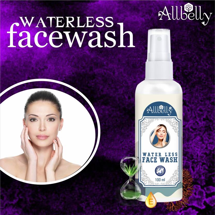 Allbelly Waterless Face wash 99 Germs Cleanser And Refreshing Face