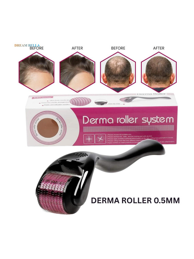DREAM DREAM BELLA 540 Titanium Needles 0.5 Mm Derma Roller Improves Beard Health Facial Atomizer - Flipkart Deal