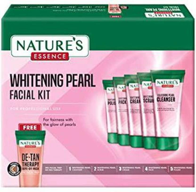 Nature's Whitening Pearl Facial Kit, 500g+100ml Price in India, Buy