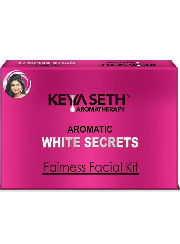 KEYA KEYA SETH AROMATHERAPY Aromatic White Secrets (Fairness Facial Kit) with pure Essential oils & fresh green herbs -Instant White, Bright, Shine & Youthful Glow Skin(5 x 5 g) - Flipkart Deal