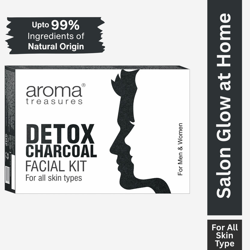 AROMA TREASURES Detox Charcoal Facial Kit(6 x 6.83 g)