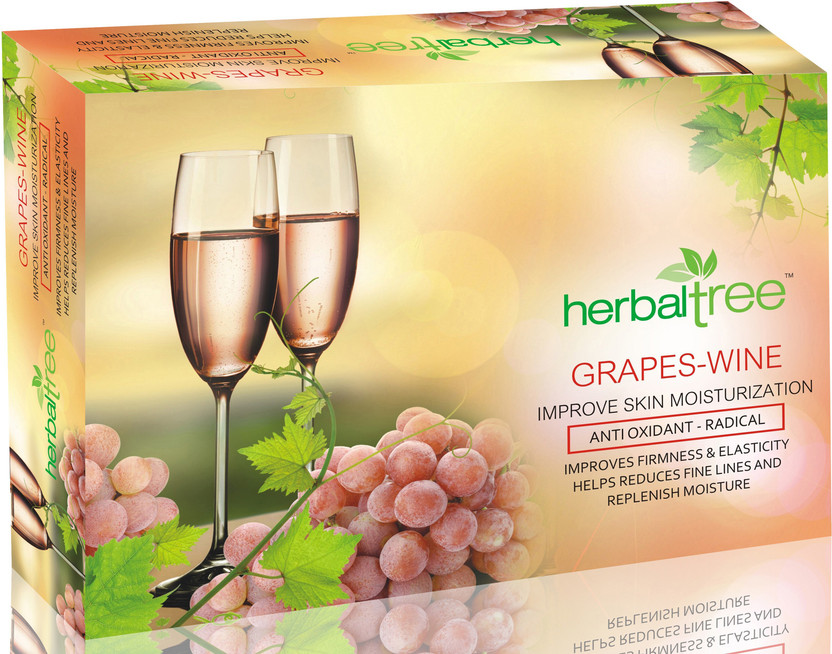 Herbal Tree Grape Wine Facial Kit Improve Firmness & Elasticity Replenish Moisture(420 g)