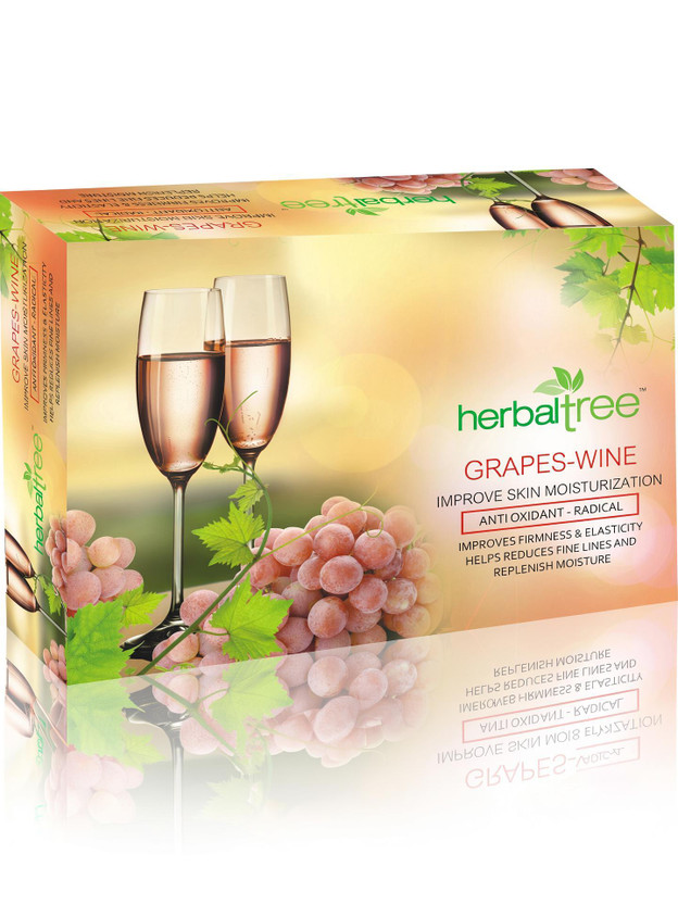 Herbal Tree Grape Wine Facial Kit Improve Firmness & Elasticity Replenish Moisture(420 g)