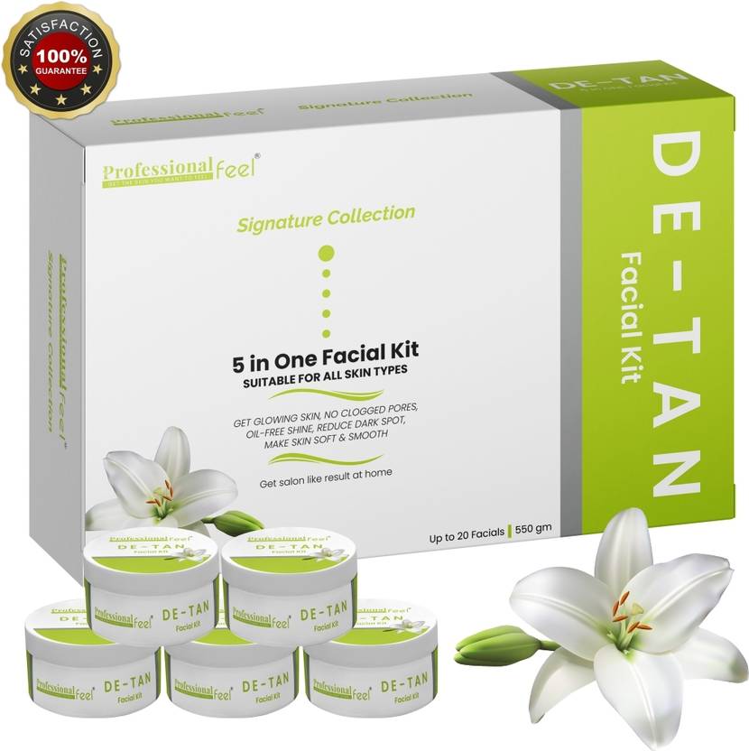 PROFESSIONAL FEEL SIGNATURE COLLECTION DETAN FACIAL KIT WITH 5 STEP