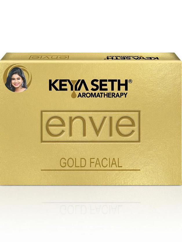 KEYA SETH AROMATHERAPY Envie Gold Facial Kit- White & Bright, Instant Radiance Shine & Youthful Glow for Women All Skin Types(5 x 20 ml)