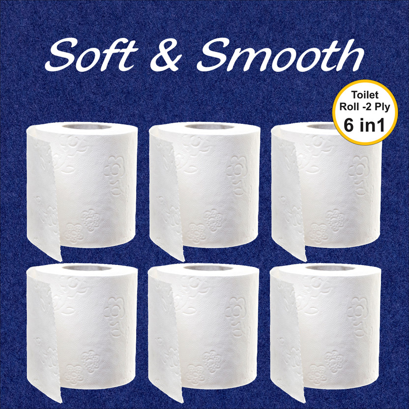 Clemmy 2 Ply Toilet Tissue Paper Roll(960 Tissues)