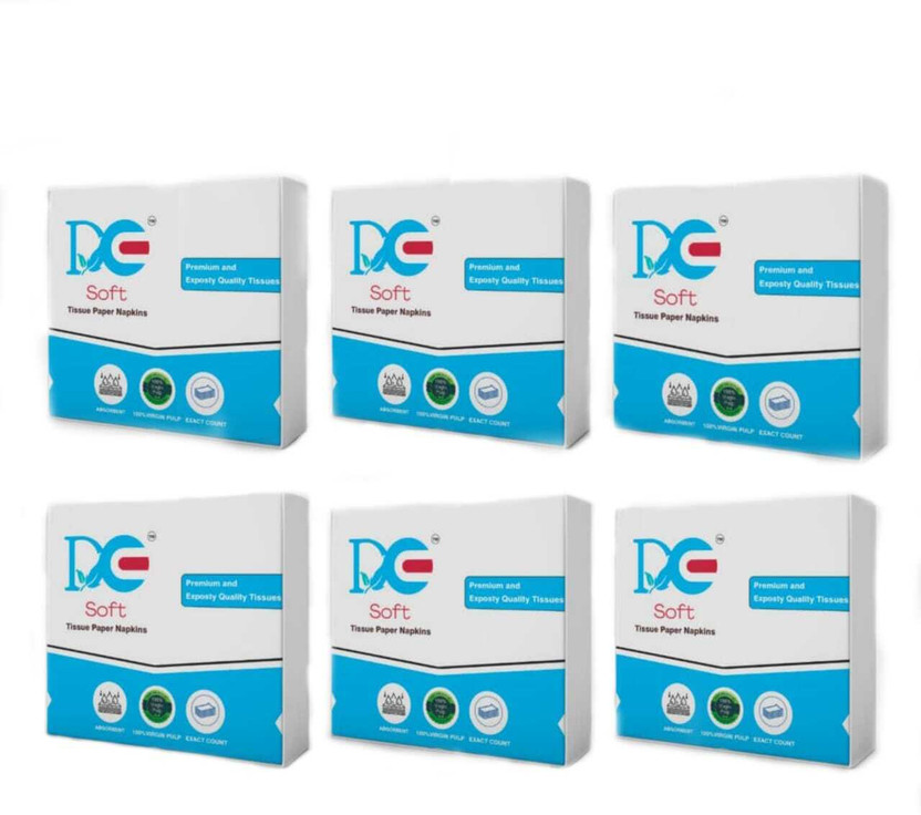 DE Soft Ultra Soft (OBA Free) Premium Tissue Paper Napkin(540 Tissues)