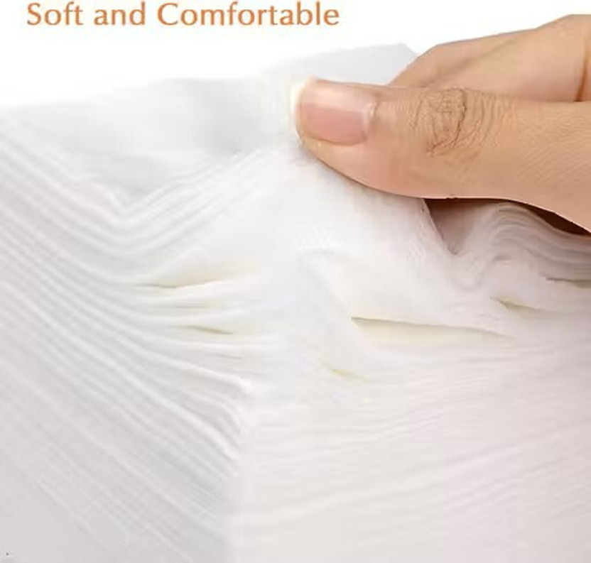 freshnap Premium Facial Tissue Dry Wipes | Skin-Friendly, Lint Free | Pack of 50 Wipes(50 Tissues)