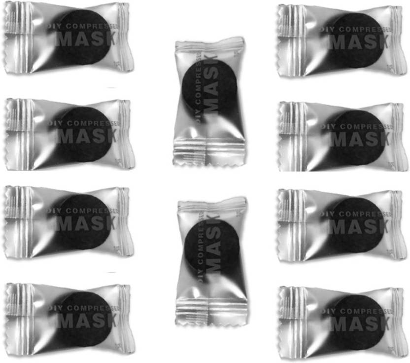 Porquepine Disposable Facial Mask Bamboo Charcoal Compressed Sheets