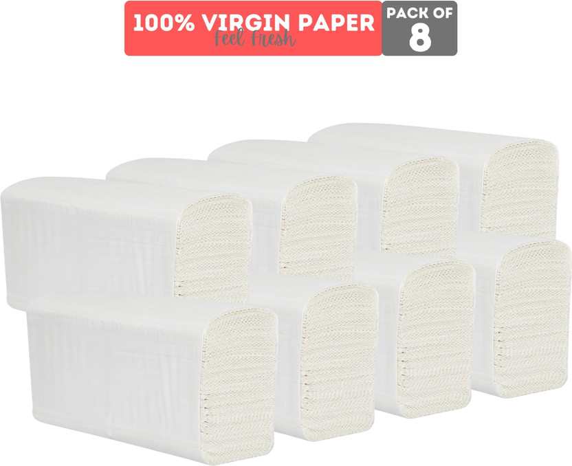 NE NE Soft Ultra Soft M Fold Tissue Paper Towel, Quick Absorbent, 100% Virgin Paper,(800 Tissues) - Flipkart Deal