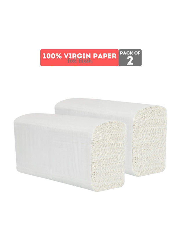 NE NE Soft Ultra Soft M Fold Tissue Paper Towel, Quick Absorbent, 100% Virgin Paper,(200 Tissues) - Flipkart Deal
