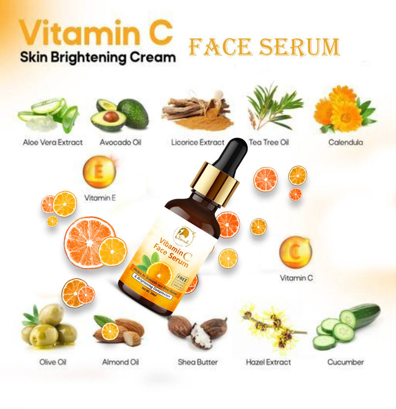 Sipradh Vitamin C Face Serum For Ultra Brightning Glow Sun Protection Under Eye Circles(30 ml)