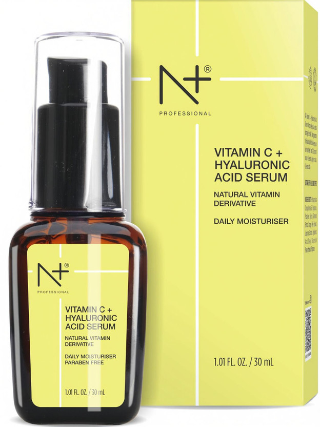 N PLUS N+ Professional 20% Vitamin C & Hyaluronic Acid,Paraben Free Face Serum,30ml(30 ml)