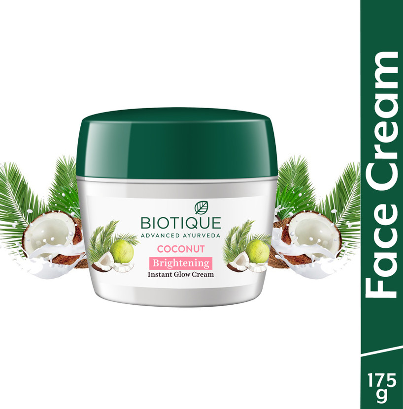 BIOTIQUE Bio Coconut Whitening & Brightening Cream 175Gm(175 g)