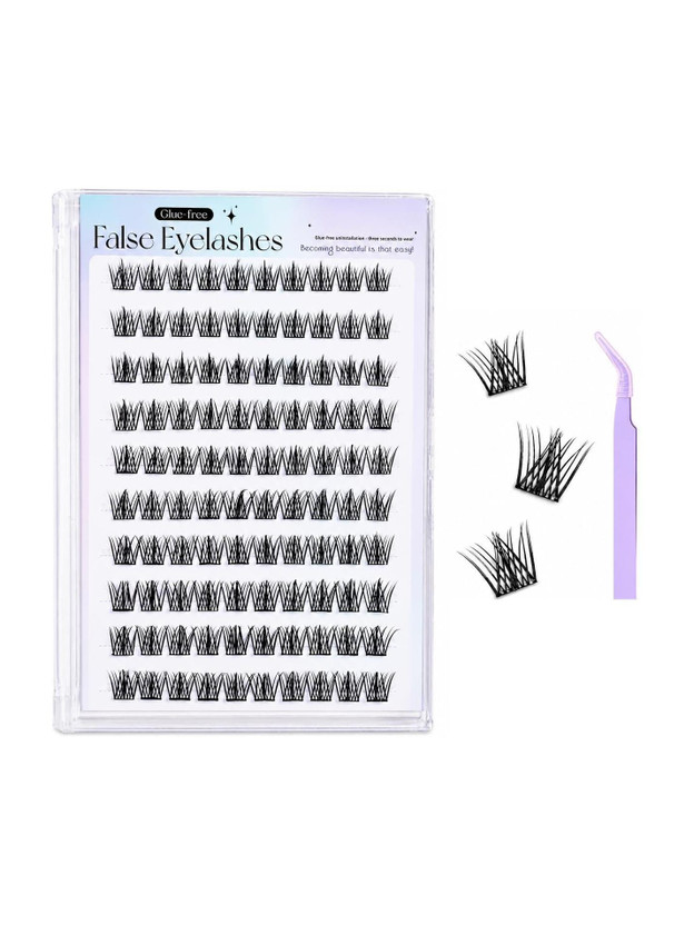 ShopiMoz Professional Lash Cluster Kit Reusable Fake Eyelashes with Tweezer(Pack of 1)