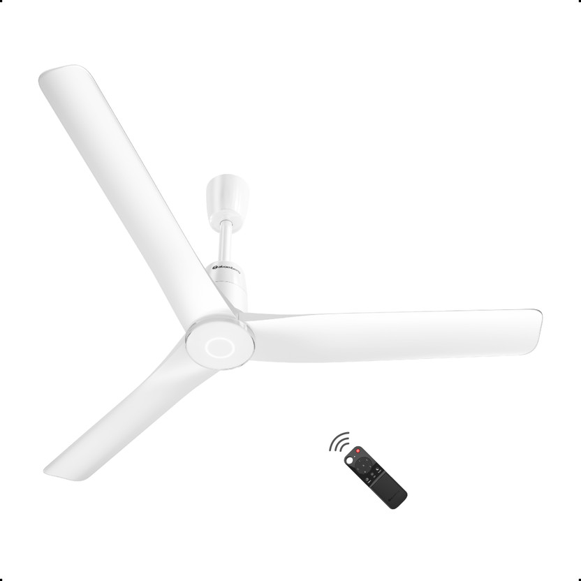 Atomberg Aris Contour Smart|Voice Control|Best Air Flow|Silent|Award Winning Decor Design with 5 Year Warranty BLDC Motor with Remote 1200 mm Ceiling Fan(5 Star | Marble White | Pack of 1)