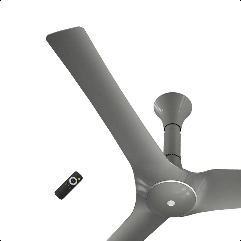 Atomberg Aris Gladius Smart, IoT, Advance Air+ technology, Silent Operation, ABS Blades, with 5 Year Warranty BLDC Motor with Remote 1200 mm Ceiling Fan(5 Star | Sand Grey | Pack of 1)