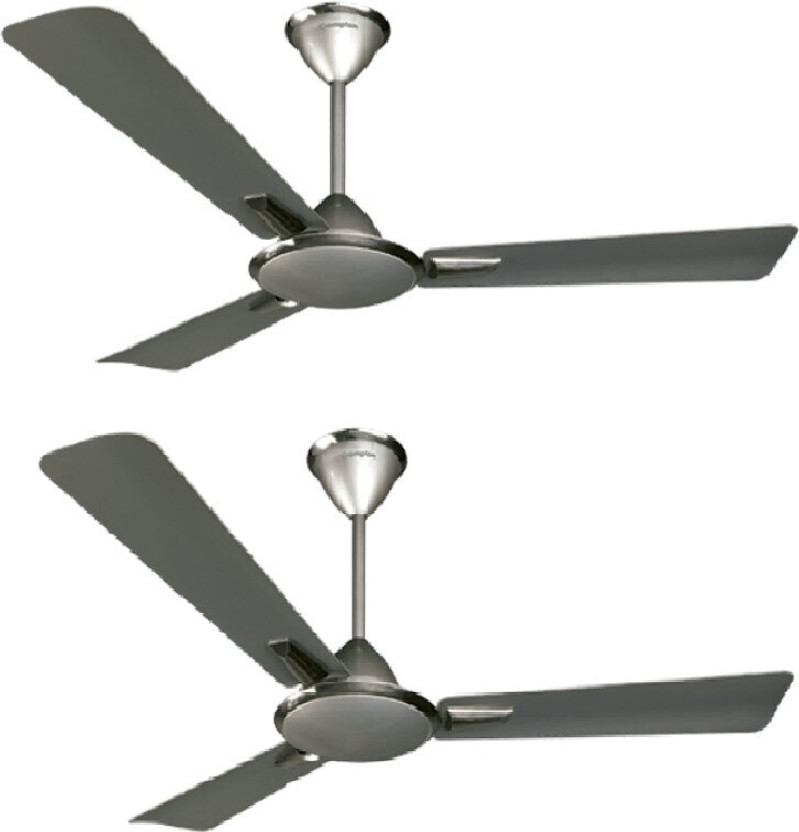 Crompton Aura Prime Anti Dust High Speed 48" with 1 Year Warranty 1200 mm Ceiling Fan(Titanium Effect | Pack of 2)
