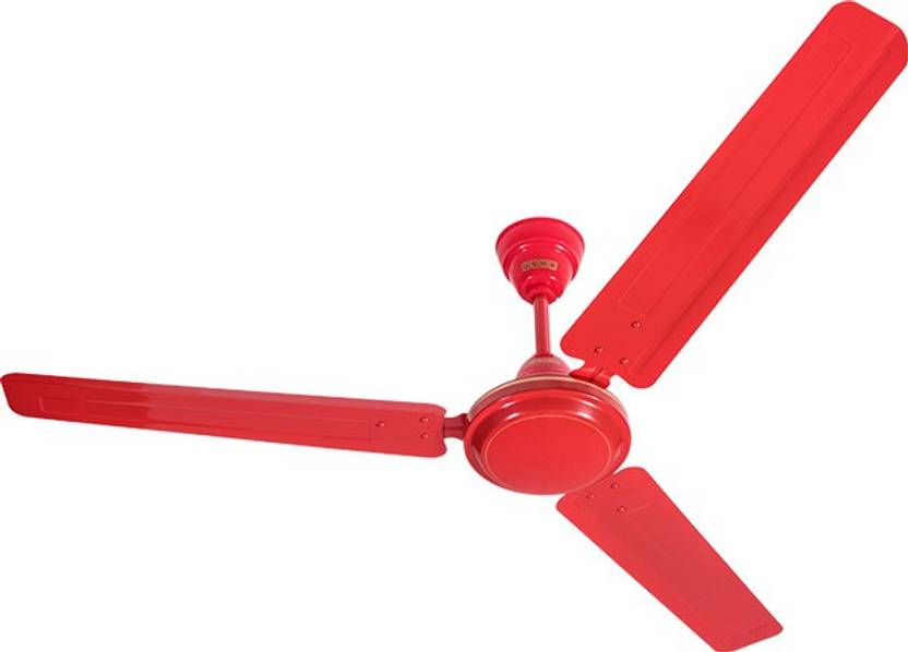 USHA New racer Red 1200 mm 3 Blade Ceiling Fan Price in India Buy