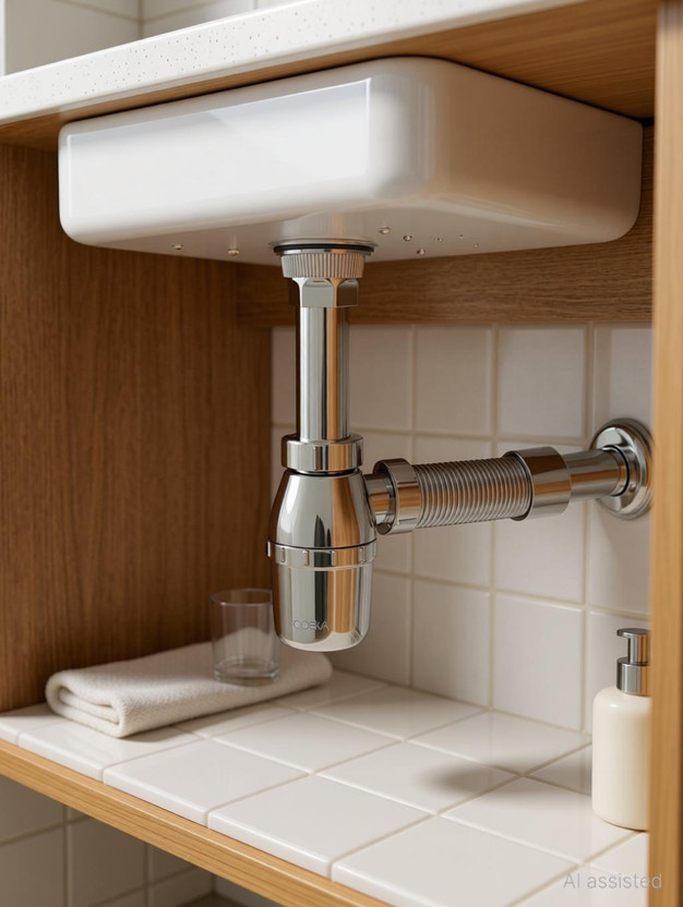 Goeka ABS Bottle Trap With Expandable Pipe, Adjustable Outlet Pipe For Washbasin, Sink Faucet Arm(Push On)