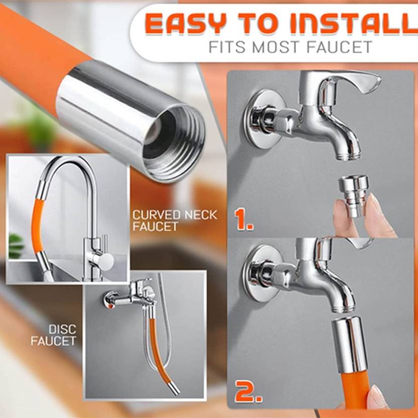 KUNYA Flexible Water Tap Extender, Universal Extension Tube, 360 Free