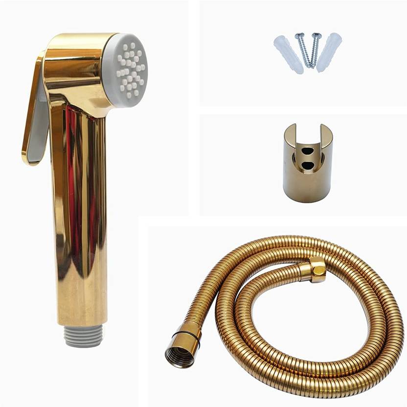 PESCA Gold Health Faucet for Bathroom / Jet Spray for Toilet Shower Faucet Set Price in India ...