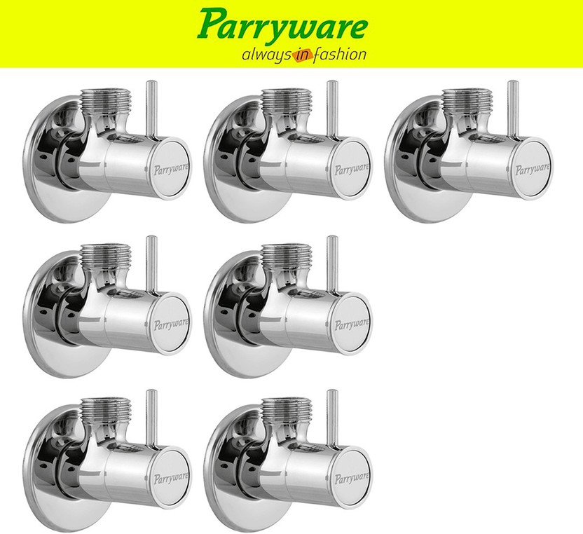 Parryware Star Brass angle valveTap set of 7 pic 072 Star brass angle valveTap with wall flange set of 7 pic 072 Angle Cock Faucet(Wall Mount Installation Type)
