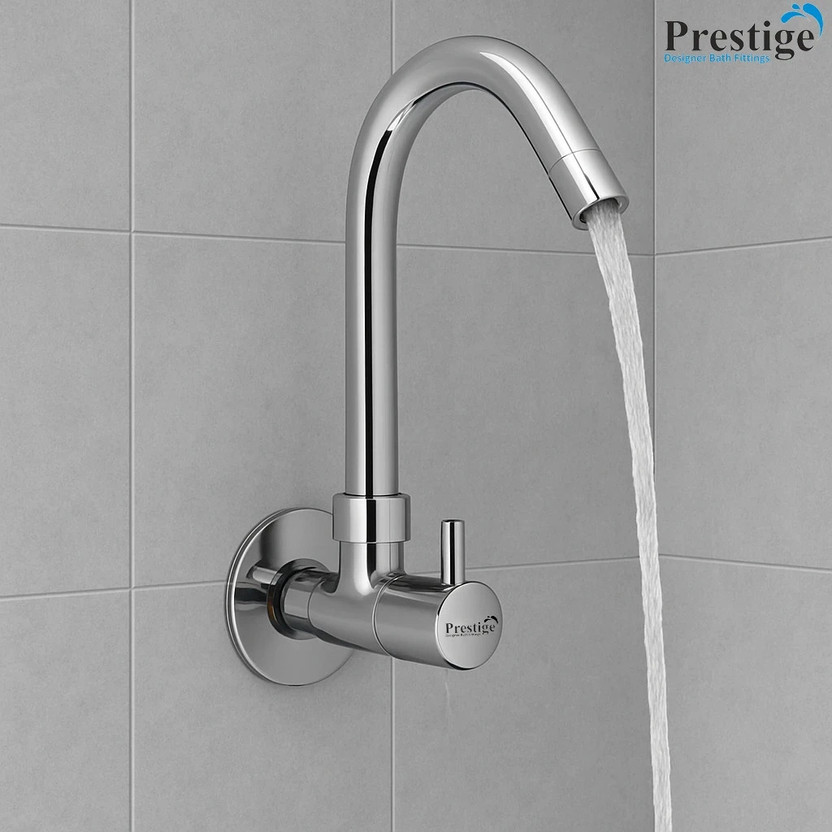 Prestige Dove Sink Pillar Tap Faucet Dove (Sink Cock) Brass Tap For Kitchen Sink Tap Faucet(Wall Mount Installation Type)