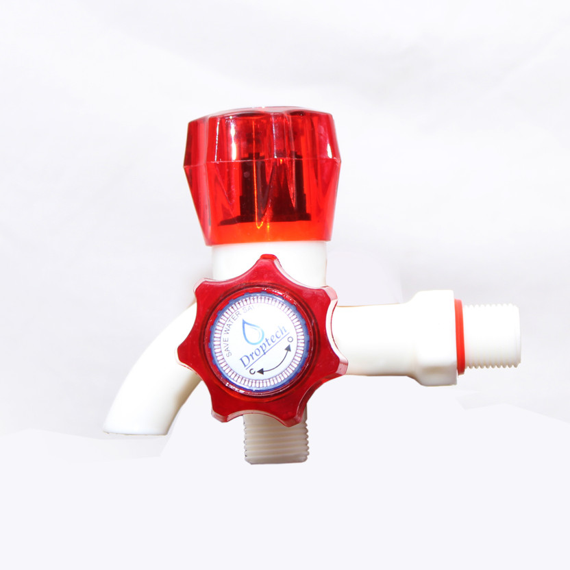 droptech droptech by Droptech Pvc Bib cock 2 in 1 water tap Red Crystal Two way Bib Tap, pvc taps for bathroom Bib Tap Faucet(Wall Mount Installation Type) - Flipkart Deal