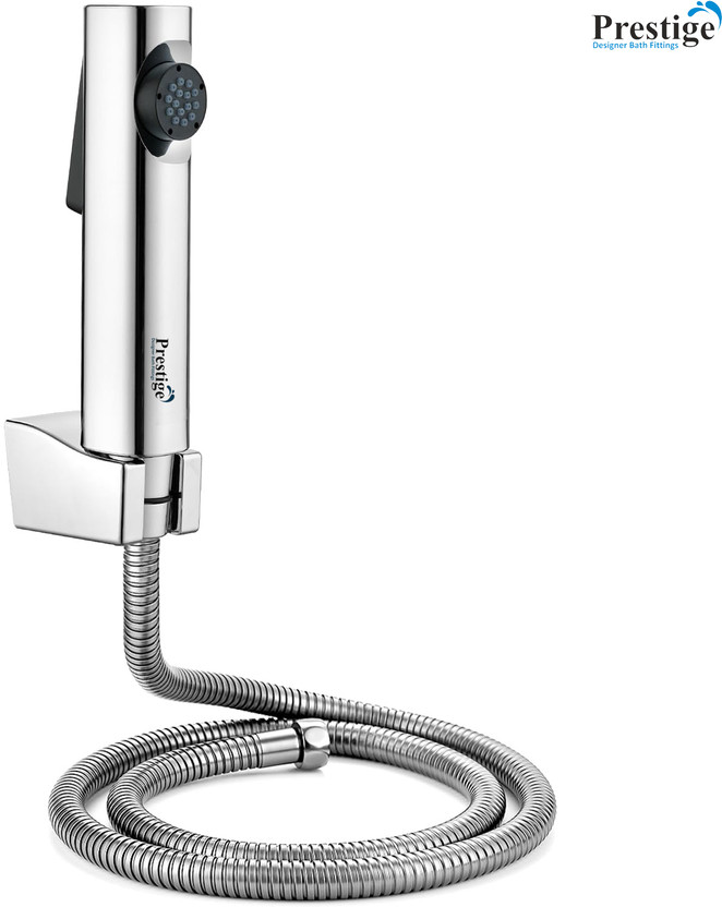 Prestige KHL26 High Pressure Snowbell ABS Health Faucet with 1mtr ss tube and wall hook Health  Faucet(Wall Mount Installation Type)