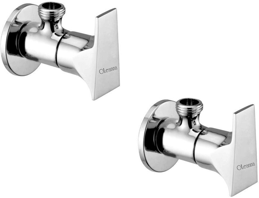 Oleanna GLOBAL-OGLAC-set_2 Global brass Angle cock tap for bathroom water tap With Wall flange (Pack of 2) Angle Cock Faucet(Wall Mount Installation Type)