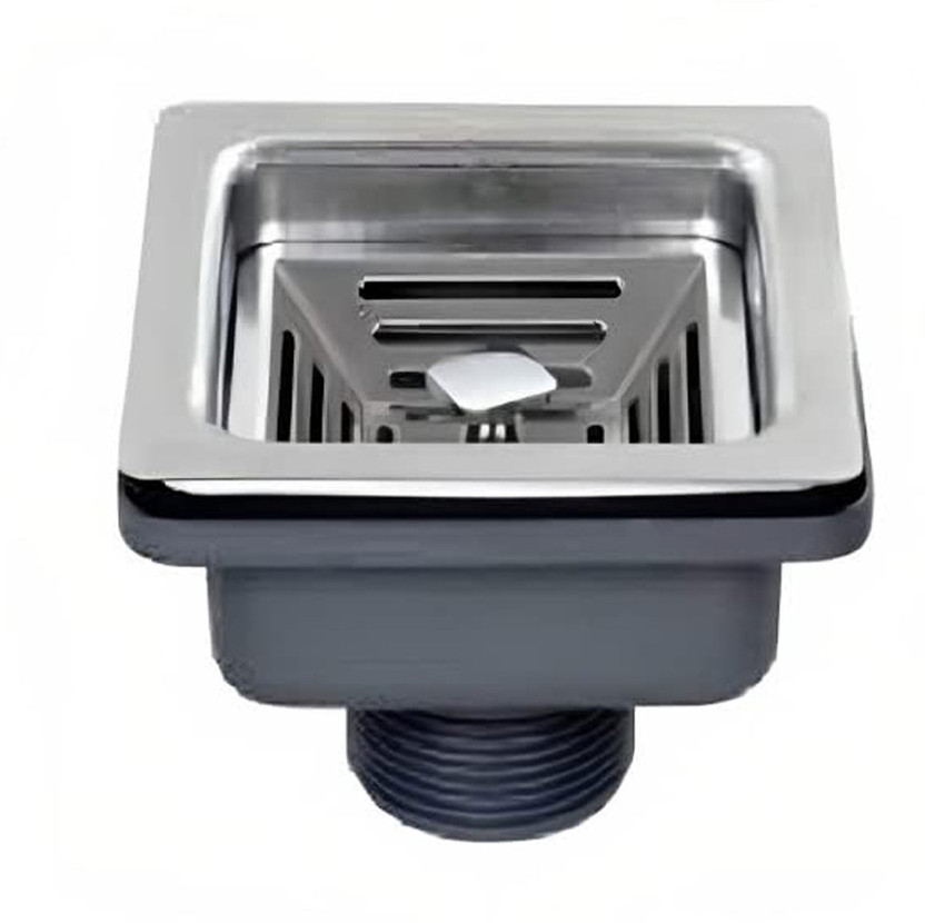 Imaashi by Imaashi Square Waste Coupling Sink System for Effortless Drainage and Maintenance Sink Coupling Health  Faucet(Wall Mount Installation Type)