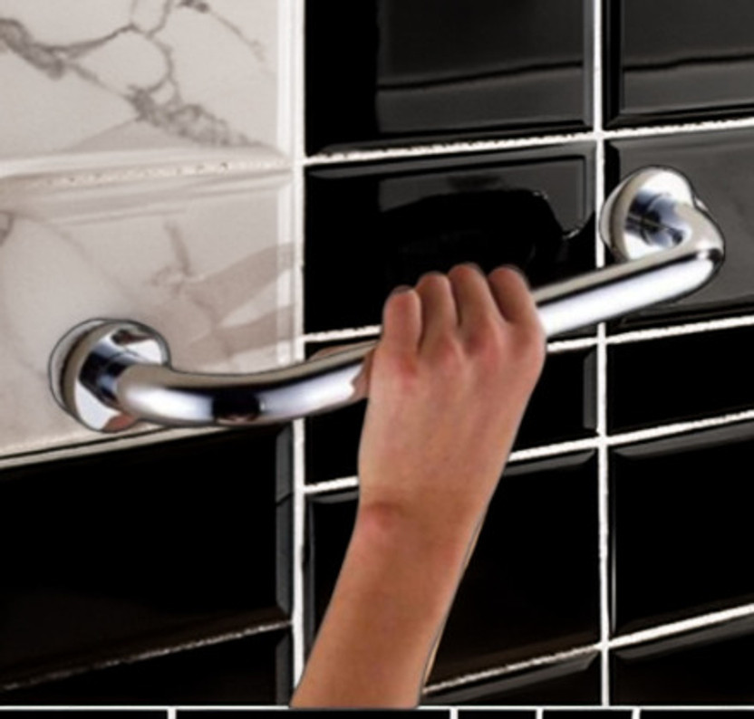 BSI BSI by BHANMATI SANITARY ITEMS Heavy Duty Stainless Steel Grab Bar for Toilet Senior Citizens Steel Handle Balance Support ( "15" inch) (Pack of 2)Chrome Finish (35 CM) Health  Faucet(Wall Mount Installation Type) - Flipkart Deal
