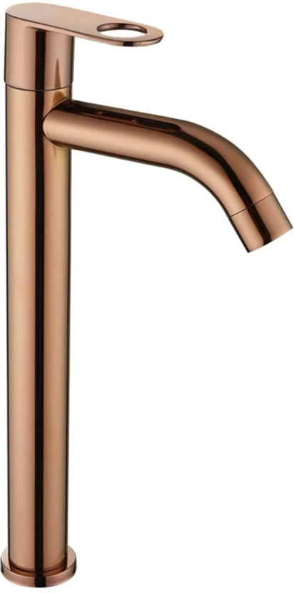 Kyari - Tall Deck Mount Tabletop Basin Pillar Tap ( ROSE GOLD ) With HOLEX Handle For Washbasin Pillar Tap Faucet(Deck Mount Installation Type)
