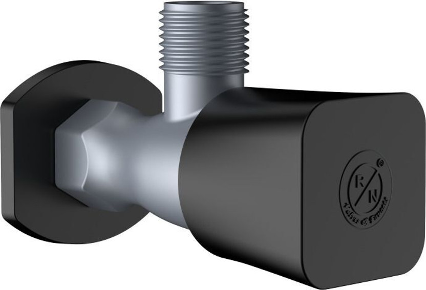 R. N. RNFEB09B01_PTMT Superior Plastic Angle Cock with Flange |Valve For Under Basin| Angle Valve with Flange for Bathroom, Toilet and Geyser | Plastic Stop Cock| Angle Cock Faucet(Wall Mount Installation Type)