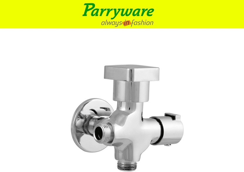 Parryware Ritz Brass 2 in 1 angle valveTap set of 1 pic 272 Ritz brass 2 in1 angle valveTap with wall flange Angle Cock Faucet(Wall Mount Installation Type)