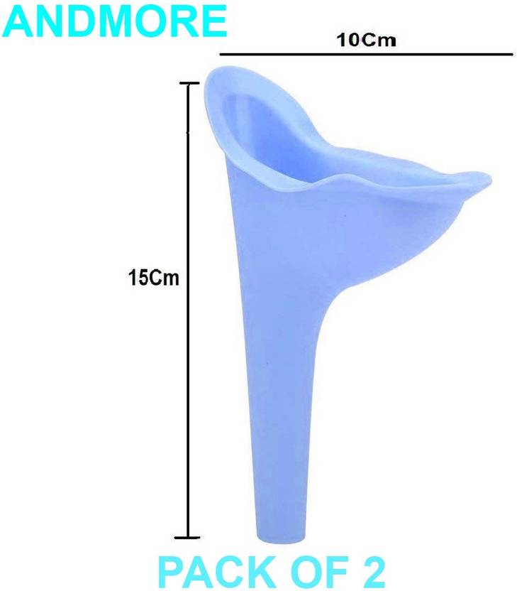 andMORE Silicon Portable Urinal Funnel women stand pee Reusable Female