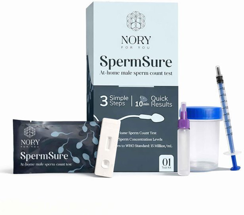 Nory For You SpermSure- At home male sperm count test Sperm Kit(1 Tests, Pack of 1)