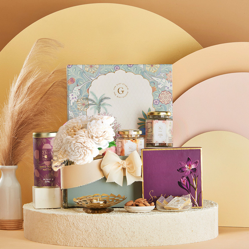 The Gift Studio Tradition & Treats Hamper I Premium Festive & Auspicious Gift Set Assorted Gift Box(Multicolor)