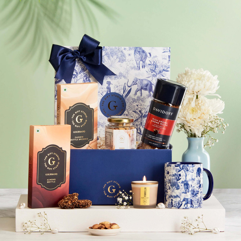 The The Gift Studio Coffee & Crunch Hamper I Premium Jungle Lore Gift Box for Coffee Lovers Bamboo Gift Box(Multicolor) - Flipkart Deal