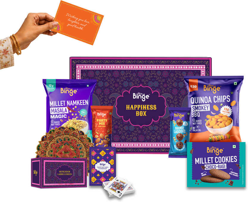 The The Healthy Binge Diwali Gift Hamper – Signature Assorted Gift Box(Multicolor) - Flipkart Deal