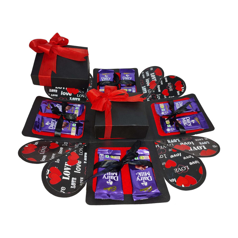 US US IDEAL CRAFT Explosion Box, Birthday Gift (8 Chocolate & Zigzag Photo Folder Box) Paper Gift Box(Multicolor) - Flipkart Deal